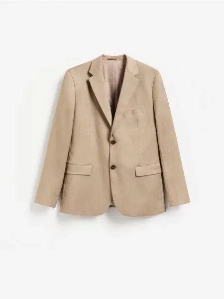 Reserved Sacou slim fit cu vâscoză cafeniu
