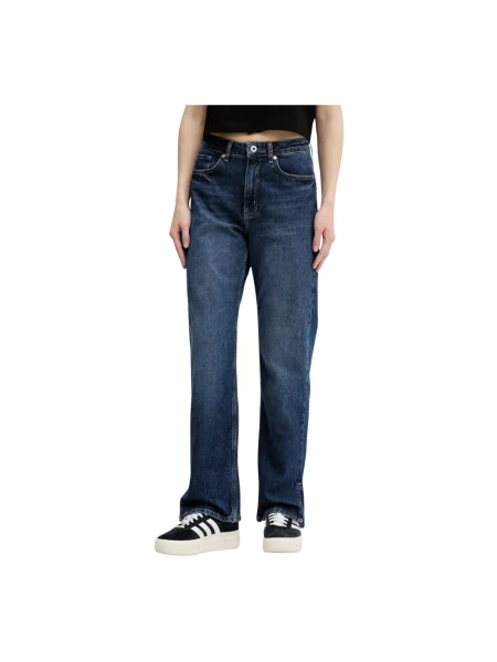 Karl Lagerfeld Jeans jeansy high waist niebieskie