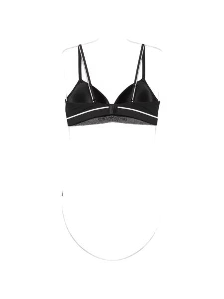 Sutien triunghi Emporio Armani cu autograf negru