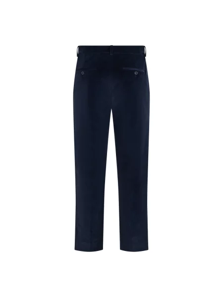Aksamitne spodnie Weekend Max Mara niebieskie