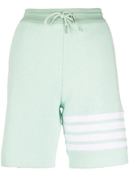 Pantaloni scurți Thom Browne cu dungi verde
