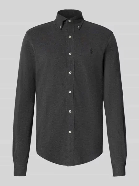 Koszula casualowa o kroju regular fit z czystej bawełny Polo Ralph Lauren szara