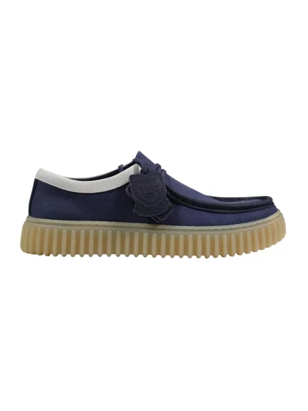 Półbuty Clarks sznurowane niebieskie