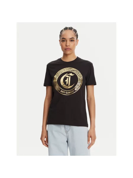 Just Cavalli Футболка Regular Fit чорний