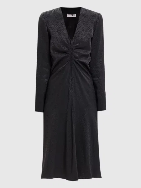 Сукня у візерунок логотипа Maison Margiela Mm6 чорна