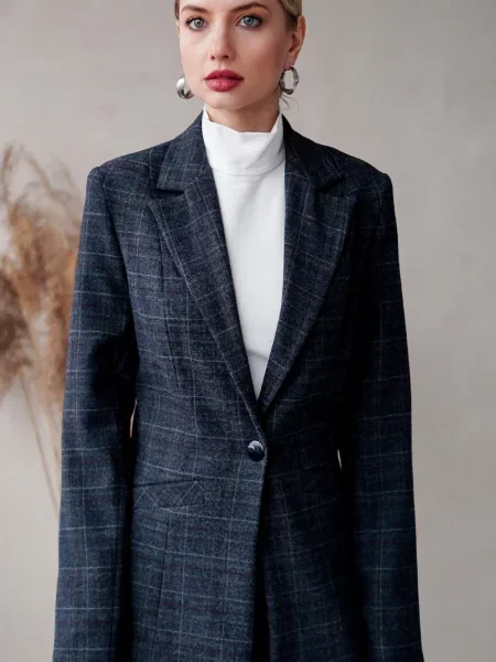 Блейзер LadyLike бавовна/поліестер сірий