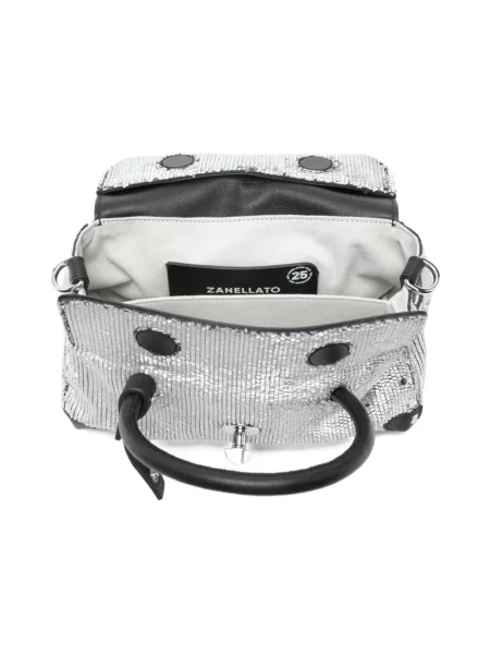 Torebka Zanellato skórzana szara