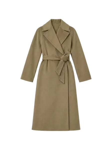 Cu centură palton Max Mara verde