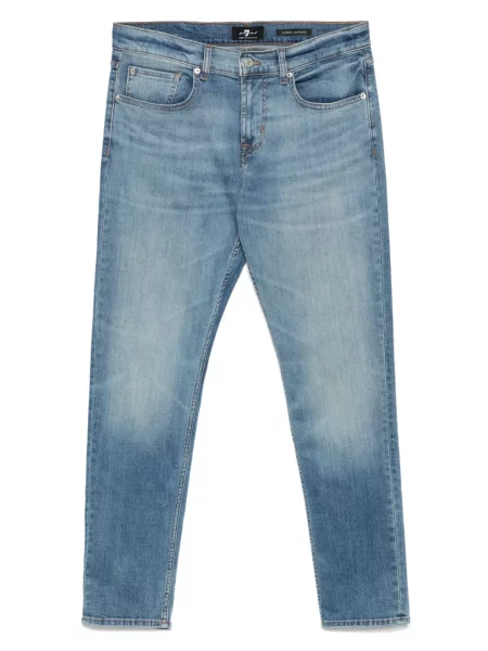 Blugi conici 7 For All Mankind albastru