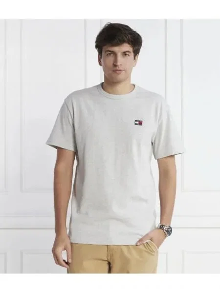 Tommy Jeans Póló BADGE szürke
