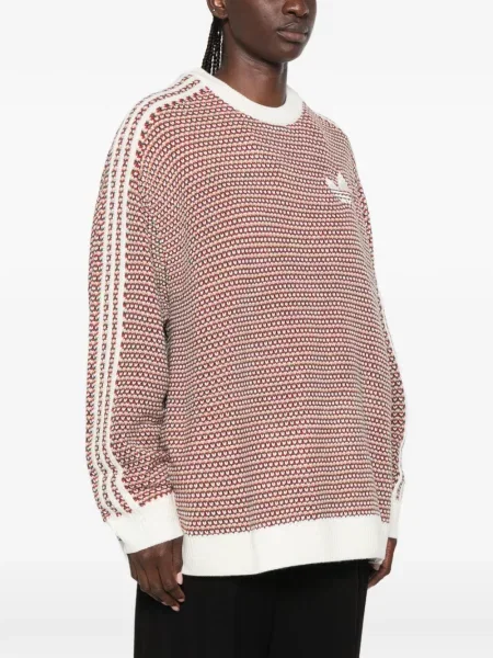 Trčanje hlače Adidas s vezom crvena