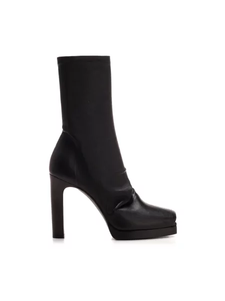 Botki Rick Owens skórzane czarne