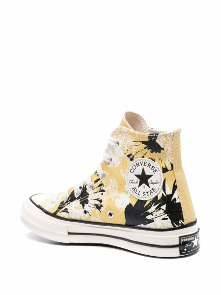 Sneakerși Converse Chuck 70 cu model floral galben