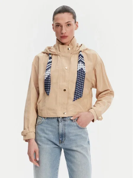 Gaudi geaca de tranzitie oversize bej