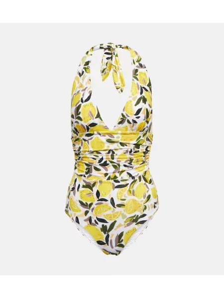 Strój kąpielowy Rebecca Vallance z nadrukiem z dekoltem halter