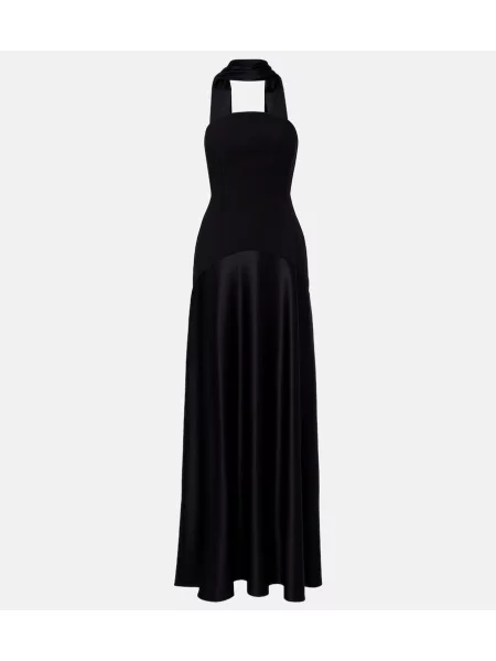 Rochie Solace London din satin negru