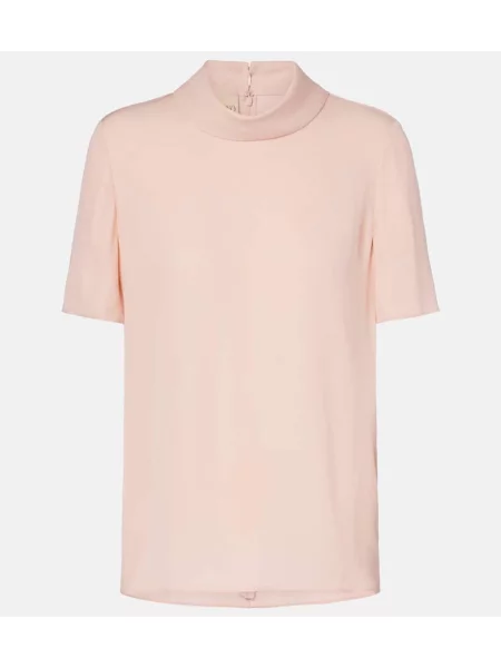 Top Valentino de mătase roz