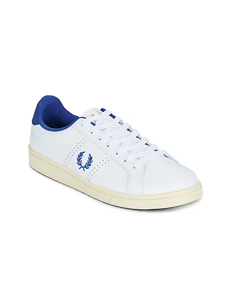 Usnjene superge Fred Perry bela