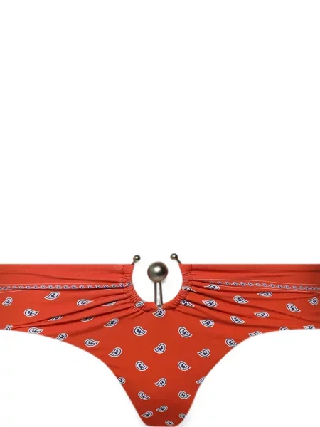 Bikini Christopher Esber cu volane portocaliu