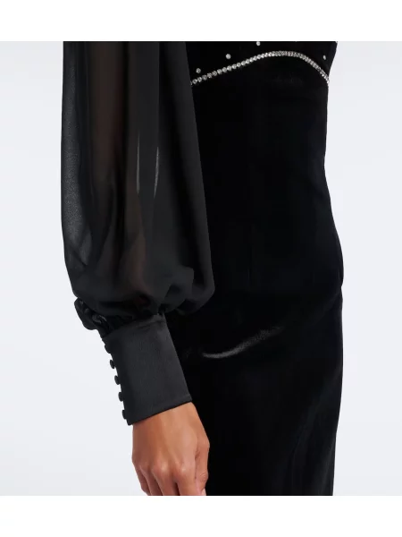 Rochie Rebecca Vallance de catifea negru