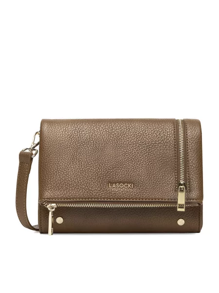 Lasocki Ročna torba Rjava bež