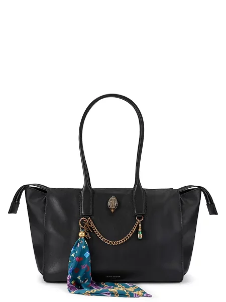 Kurt Geiger London kabelka typu shopper dámska kožená SLOANE čierna