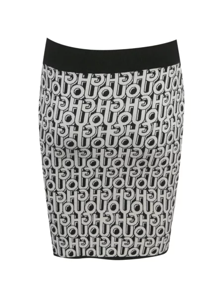 Fusta mini Boss cu autograf negru