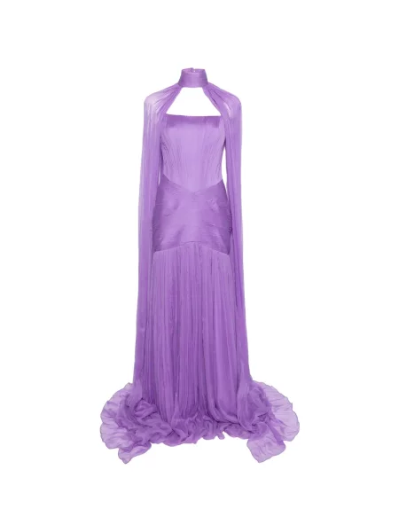 Maxi rochie maxi M.marquise plisată de costum violet