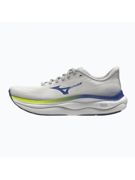 Мъжки обувки за бягане Mizuno Wave Sky 9 snow white/surf the web/lightning yellow бяло