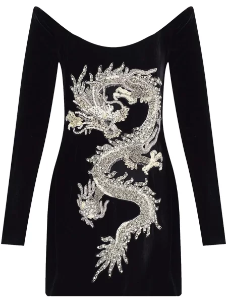 Rochie mini The New Arrivals Ilkyaz Ozel de costum negru