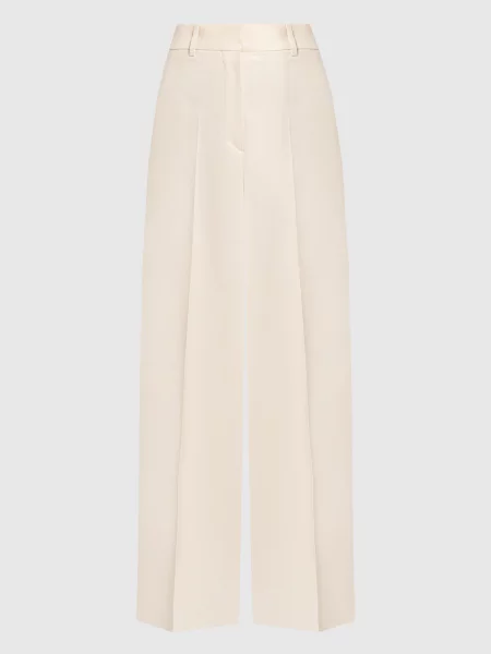 Шерстяные брюки Off-white бежевые