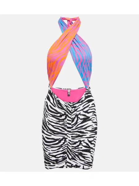 Sukienka Reina Olga z nadrukiem z nadrukiem zwierzęcym