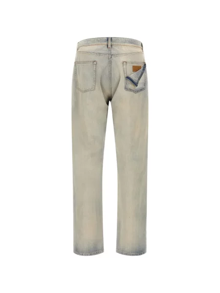 Blugi drepți Mm6 Maison Margiela albastru