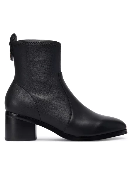 Aulinukai Tommy Hilfiger Th Stretch Leather Bootie juoda
