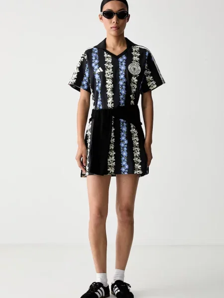 Adidas rochie x Farm Rio negru