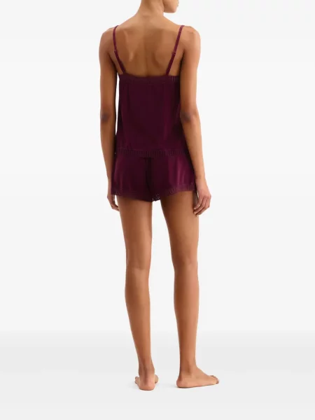 Pantaloni scurți Eres din dantelă violet