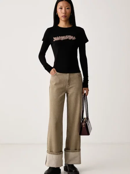 Tricou cu mânecă lungă Miss Sixty negru