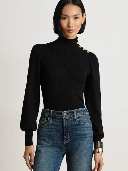 Lauren Ralph Lauren pulover pentru femei cu negru