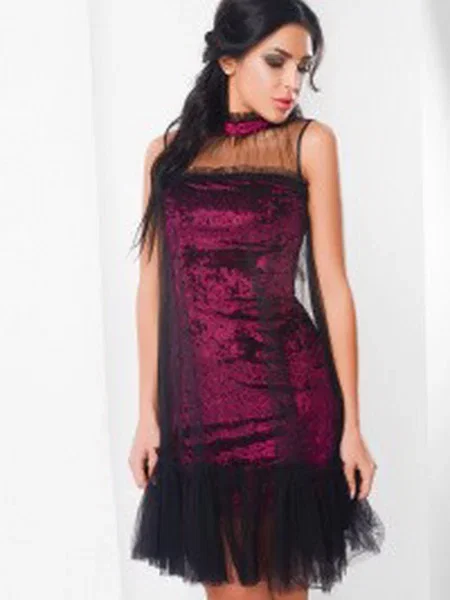 CARICA Сукня міні фіолетовий