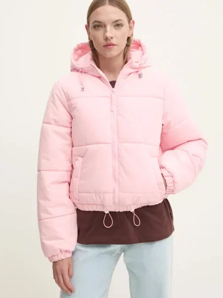 Rövid kabát Juicy Couture rózsaszín