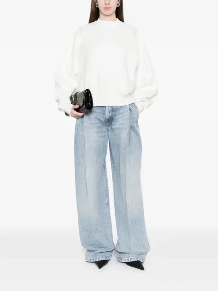 Hanorac crewneck Sportmax alb