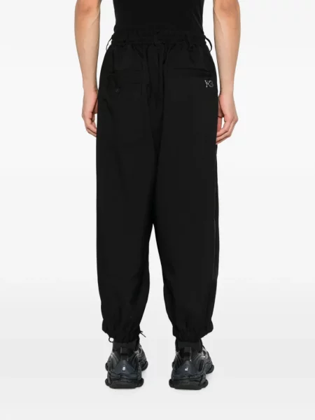 Pantaloni Y-3 cu cordon negru