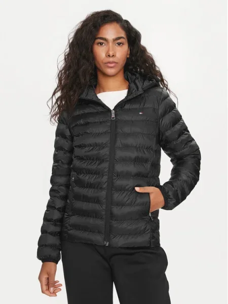 Tommy Hilfiger Преходно яке Global Stripe черен