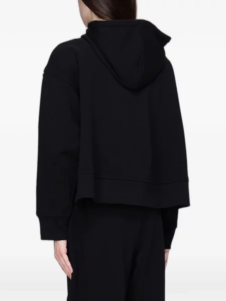 Decupat hanorac cu glugă Max Mara cu glugă cu cordon negru