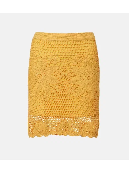 Fustă Simkhai cu model floral galben