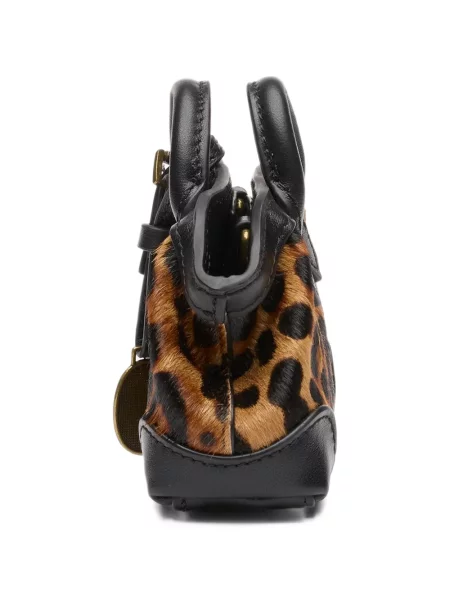 Geantă shopper Ash cu imagine cu model leopard maro