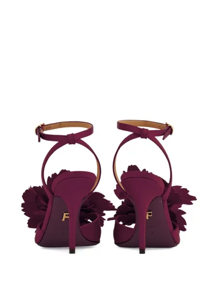 Sandale Ferragamo cu model floral violet