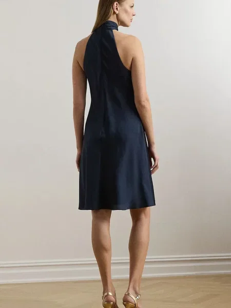Lauren Ralph Lauren sukienka mini rozkloszowana granatowy