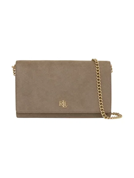 Lauren Ralph Lauren torebka crossbody zamszowa zielona