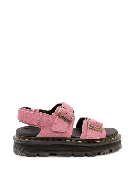 Sandale Dr. Martens cu cataramă cu bretele roz